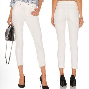 AGOLDE Sophie High Rise Crop Skinny Jeans in Aero White Sz 26